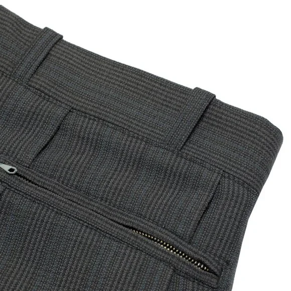Sundazed (Germany) 70s, Sculptural Volume, High-Twist Wool, Blue Pinstripe